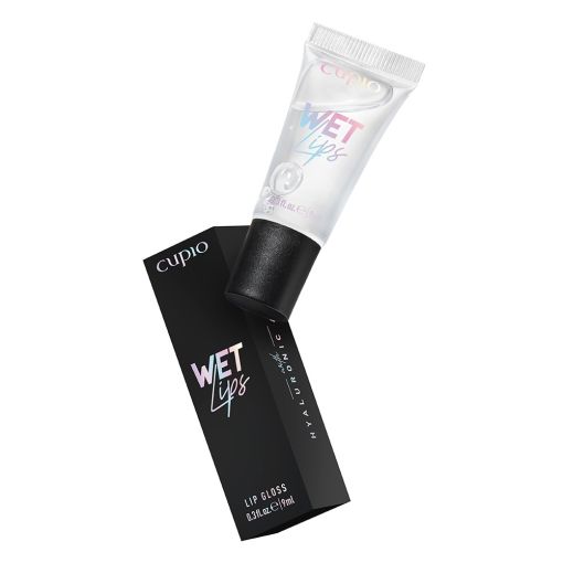 Cupio Wet Lips klarer Lipgloss mit Hyaluron in Tube