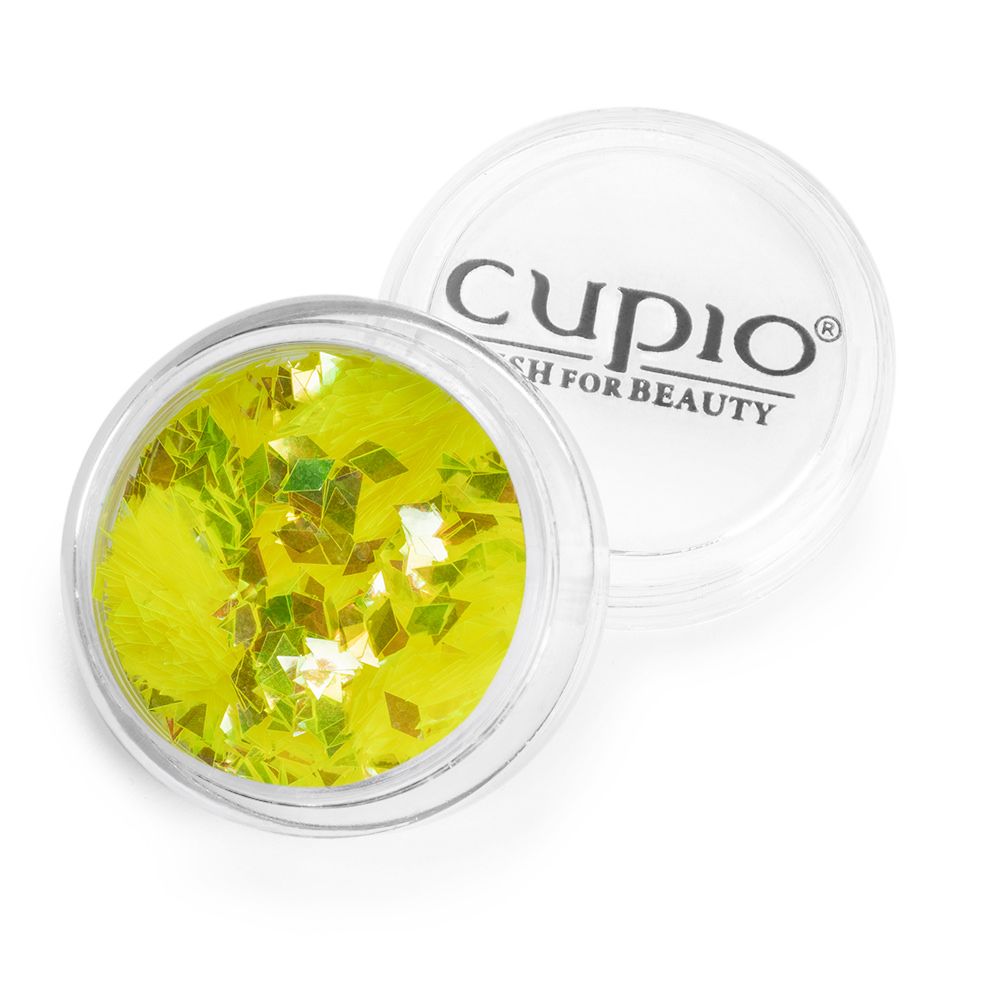 Gelbe Dekorationsfolie von Cupio für kreative Nageldesigns