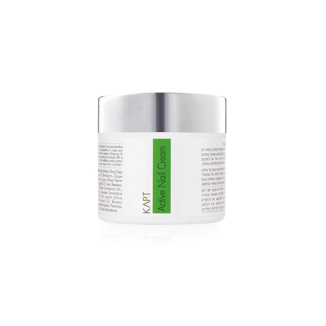 KART Active Nail Cream Kart 50ml im weißen Tiegel mit silbernem Deckel, Nagelcreme zur Pflege bei Onychomykose, zur Regeneration von Nagelplatte und Nagelbett mit antiseptischer Wirkung