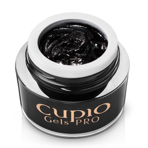 Offener Tiegel Cupio Gels PRO schwarzes UV-Gel