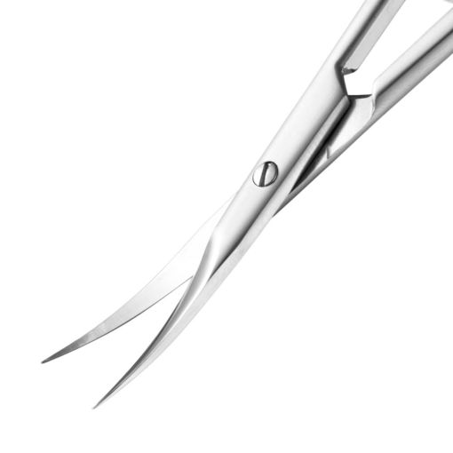 Gebogene Präzisions-Nagelhautschere aus Edelstahl