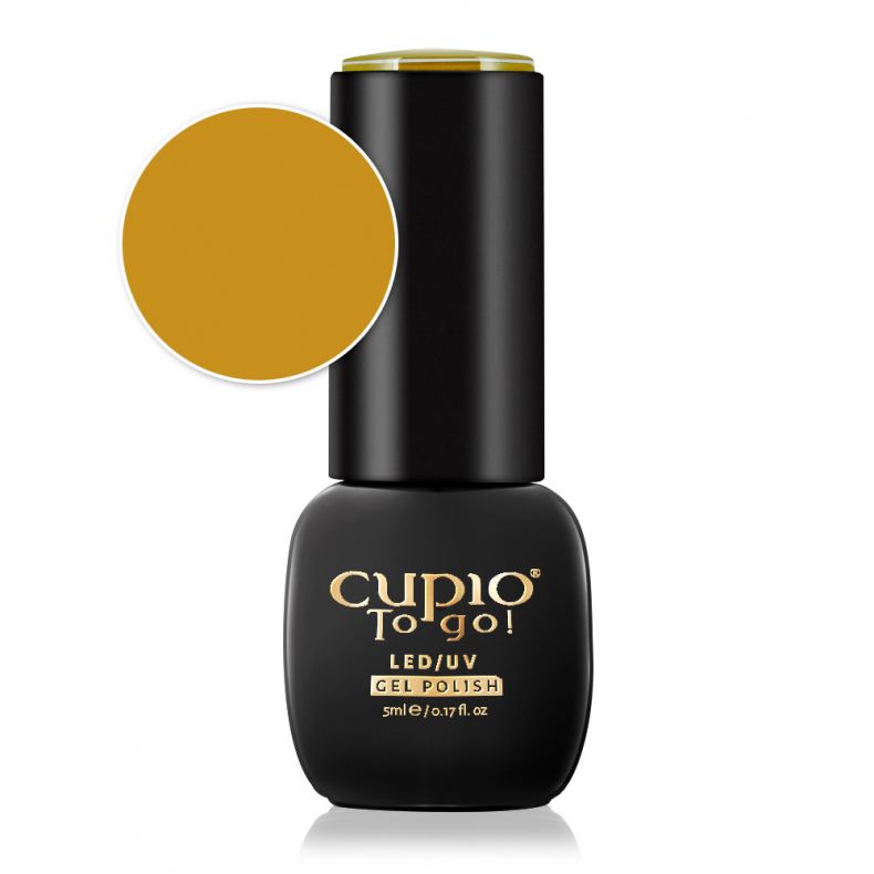 Cupio To go! dunkelgelber LED/UV Gel Nagellack, 5ml