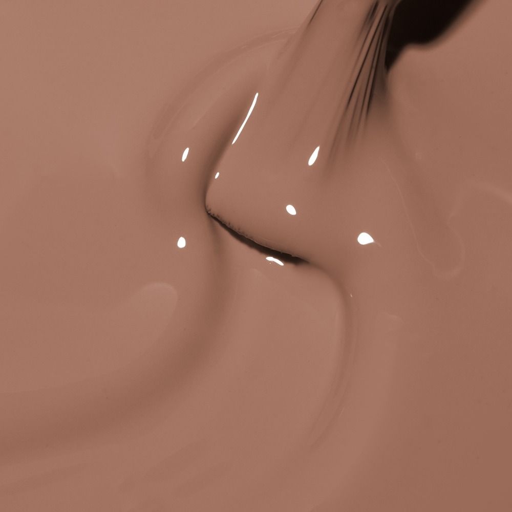 Nahaufnahme des Cupio Gellack Macarons Collection Caramel Sale 15ml in cremigem Karamell-Nude, hochpigmentiert mit perfekter Deckkraft und pastelliger Eleganz.