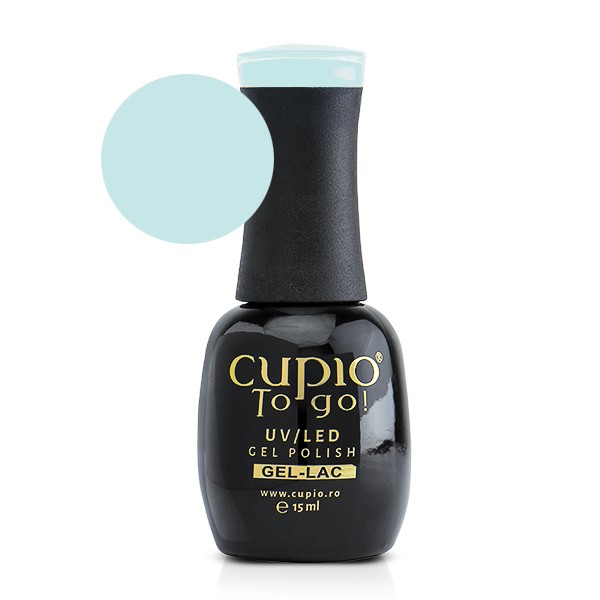 Flasche mit Cupio To Go! UV/LED Gel Polish, Farbe: sanftes Hellblau, 15 ml