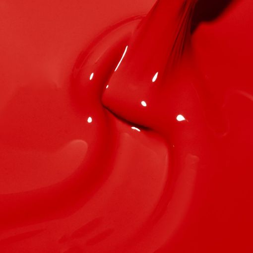 Rote, glänzende Farbe mit fließender Textur