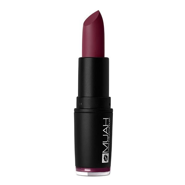 muah_sauvage Lippenstift in Schwarz mit tiefem Burgunderrot, perfekt für jeden Anlass.