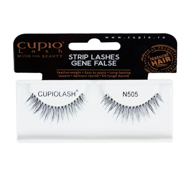 CUPIOLASH N505 Strip Lashes in natürlichem Haar für eine mühelose Augen-Make-up