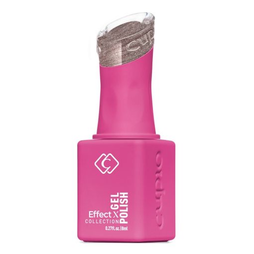 Flasche mit Cupio Effekt Gel-Nagellack in Pink und glitzerndem Farbton