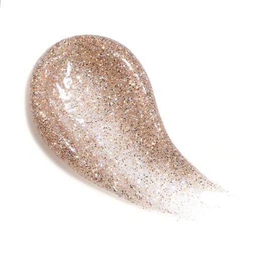 sandy_glow_c9755_b Transparente Geltextur mit glitzernden Partikeln, ideal für Makeup und Kunstprojekte