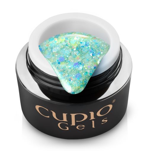 gel_design_granita_fresh_lime_c8839_1 Behälter mit glitzerndem türkisfarbenem Gel von Cupio