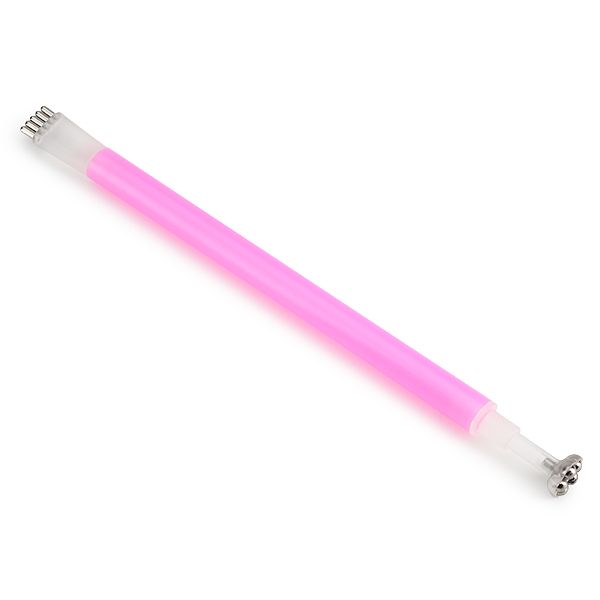 instrument_roz Pinkfarbener Massage-Stick mit verschiedenen Aufsätzen