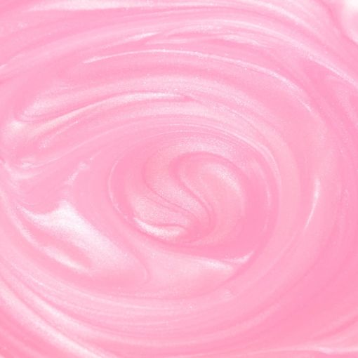 d0145_b Nahaufnahme einer rosa Creme mit glatter, schimmernder Oberfläche