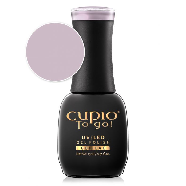 Flasche mit Cupio To go! UV/LED Gel Polish in pastelrosa, 15ml.