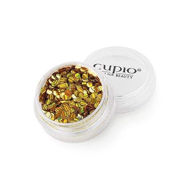 Dose mit goldenen Nailart-Folien von Cupio für vielseitige Nagelgestaltung