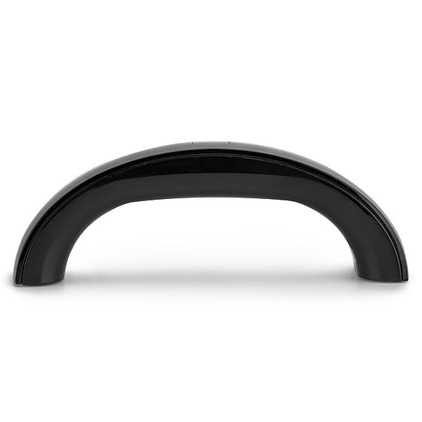 lampa_9w Ergonomischer schwarzer Türgriff in glänzender Oberfläche