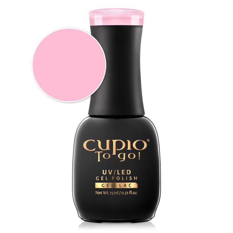 Cupio To go! UV/LED Gel Polish in rosa Farbton mit 15 ml Inhalt
