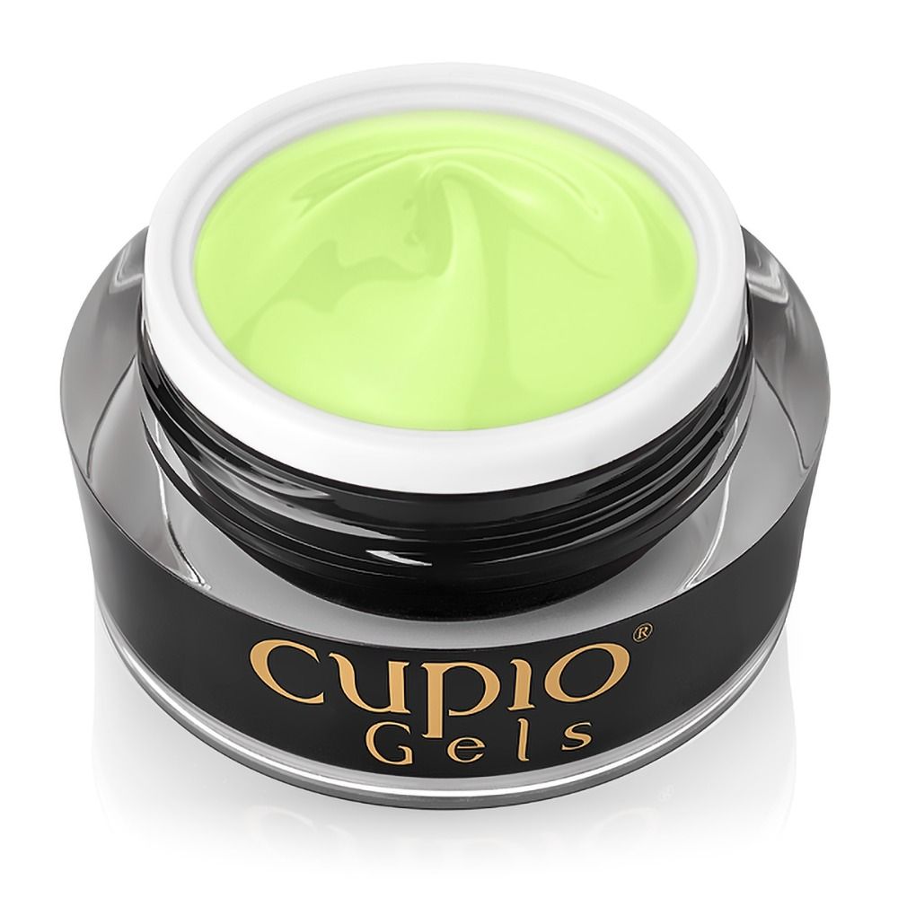 Tiegel mit grünem Nail Art Gel von Cupio Gels für trendige Nagelgestaltung