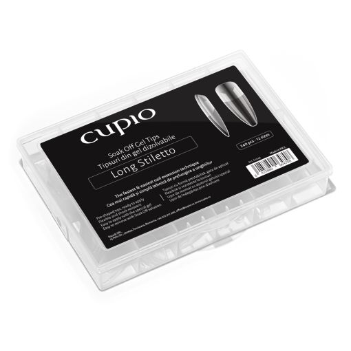 long_stiletto_c7648_b-1 Cupio lange Stiletto Tips im Set für die Gel-Nagelmodellage