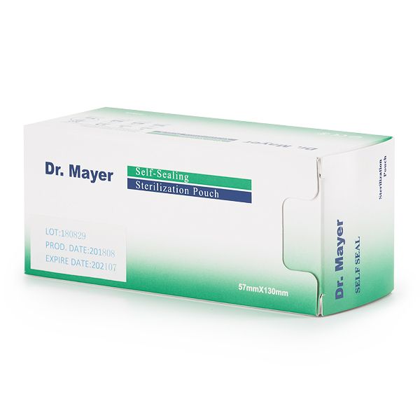 sterilization_pouch_mic Verpackung von Dr. Mayer Selbstklebenden Sterilisationsbeuteln