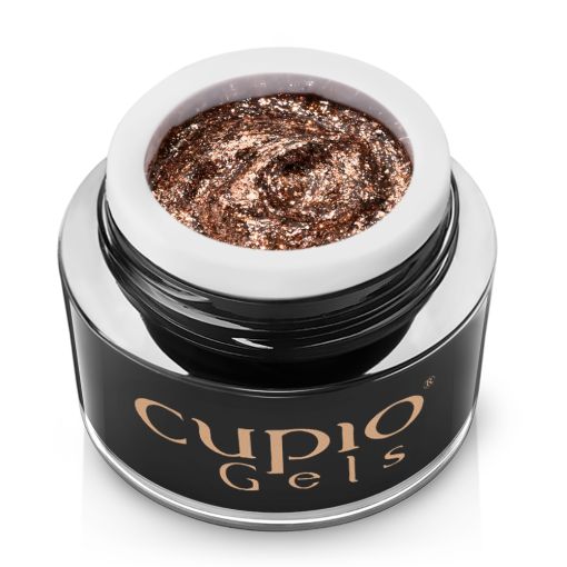 3d_cosmic_bronze_d0206_1 Dose mit Cupio Gels Glittergel in Bronze für Nagelgestaltung