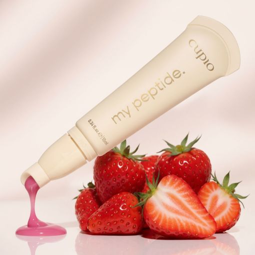 Tube my peptide Lippenbalsam mit pinker Pflegecreme und Erdb