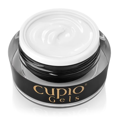 Builder Gel Cupio Pudding - Angel Cake 15 ml Weißes Nail Art Gel im glasigen Behälter von Cupio