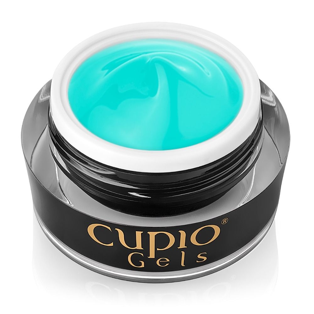 Behälter mit Cupio Gels in leuchtendem Blau für Nagelkunst