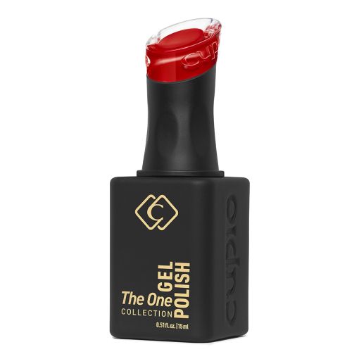 c9408_b Cupio Gel Polish Flasche in Schwarz mit rotem Deckel aus The One Collection