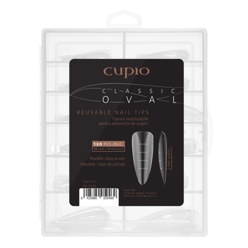 Cupio RevoShapes Tips wiederverwendbar - Classic Oval 120 Stück