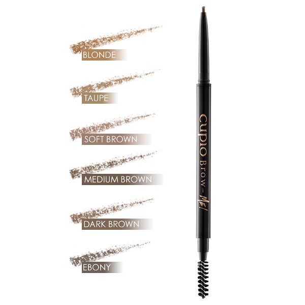 creion_brow-me_capless_all_sample_re_1_1_1_1_1 CUPIO Brow Eyeliner mit Farbanzeigen: Blonde, Taupe, Soft Brown, Medium Brown, Dark Brown, Ebony