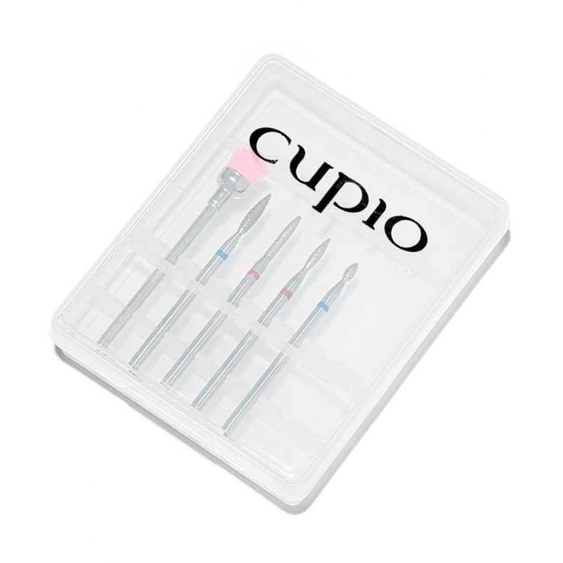 c5882_b Set mit verschiedenen Cupio Fräsern für die Nagelpflege im praktischen Behälter