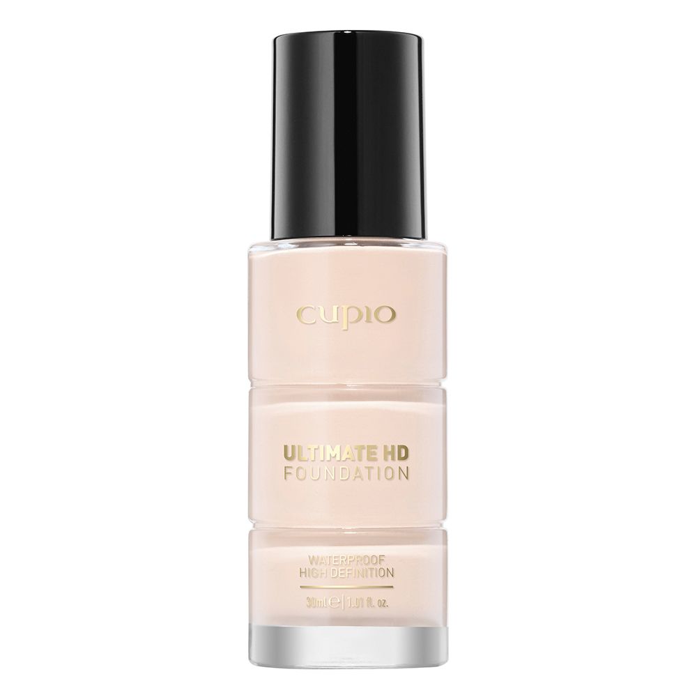 Abbildung der Cupio Ultimate HD Foundation, wasserfestes High-Definition-Make-up in hellem Beigeton, 30 ml