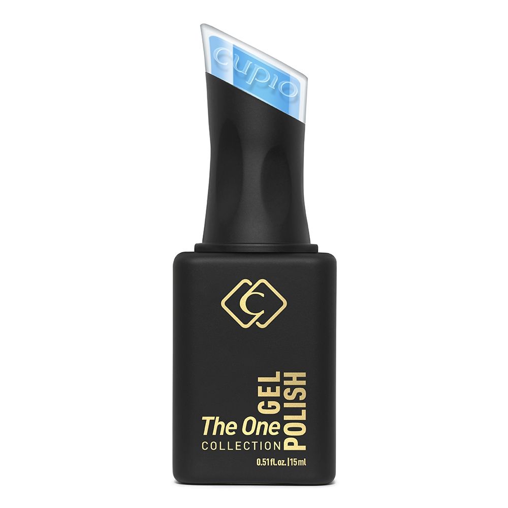 Schwarze Flasche Gellack Cupio The One Kobaltblau 15 ml, hochpigmentierter, glitzerfreier Gel Polish mit cremigem Finish für intensive, gleichmäßige Farbabdeckung.