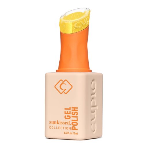 Flasche mit Cupio Gel Polish der Sunkissed Kollektion in Orange, 15ml
