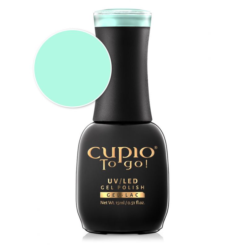 Cupio To go! UV/LED Gel Polish Flasche in mintgrün mit 15ml Inhalt