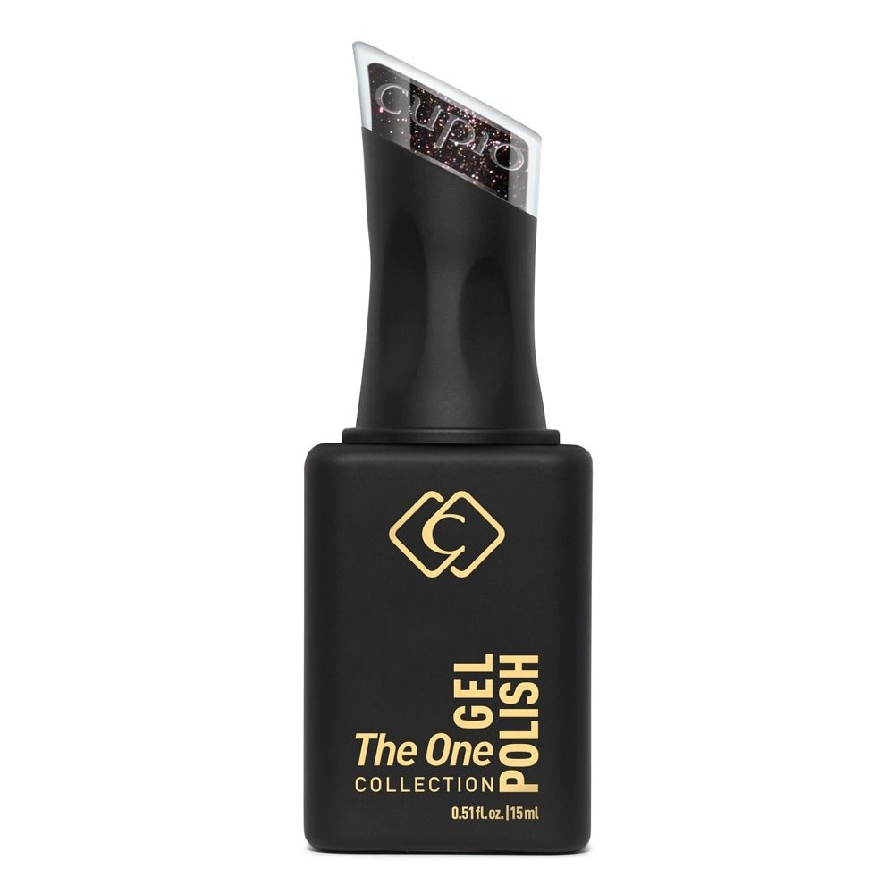 Schwarze Flasche Gellack Cupio The One Midnight Mission 15 ml, hochpigmentierter nachtblauer Gel Polish mit intensiver Deckkraft und glänzendem, professionellem Finish