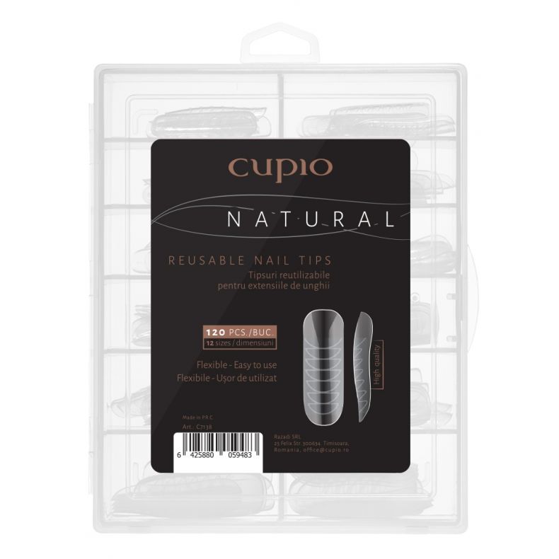 Cupio RevoShapes Tips wiederverwendbar - Natural 120 Stück | C7138