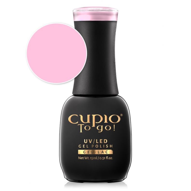 to_go_sophistipink Flasche mit Cupio To Go! UV/LED Gel Polish in pinkem Farbton, 15 ml