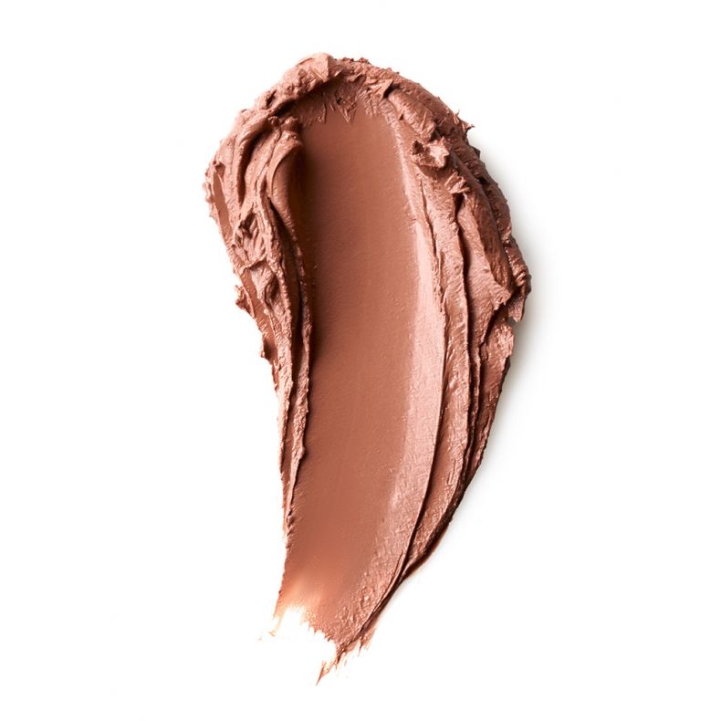 amber_bronzer_smear Abbildung eines hautfarbigen Lippenstiftstrichs auf weißem Hintergrund