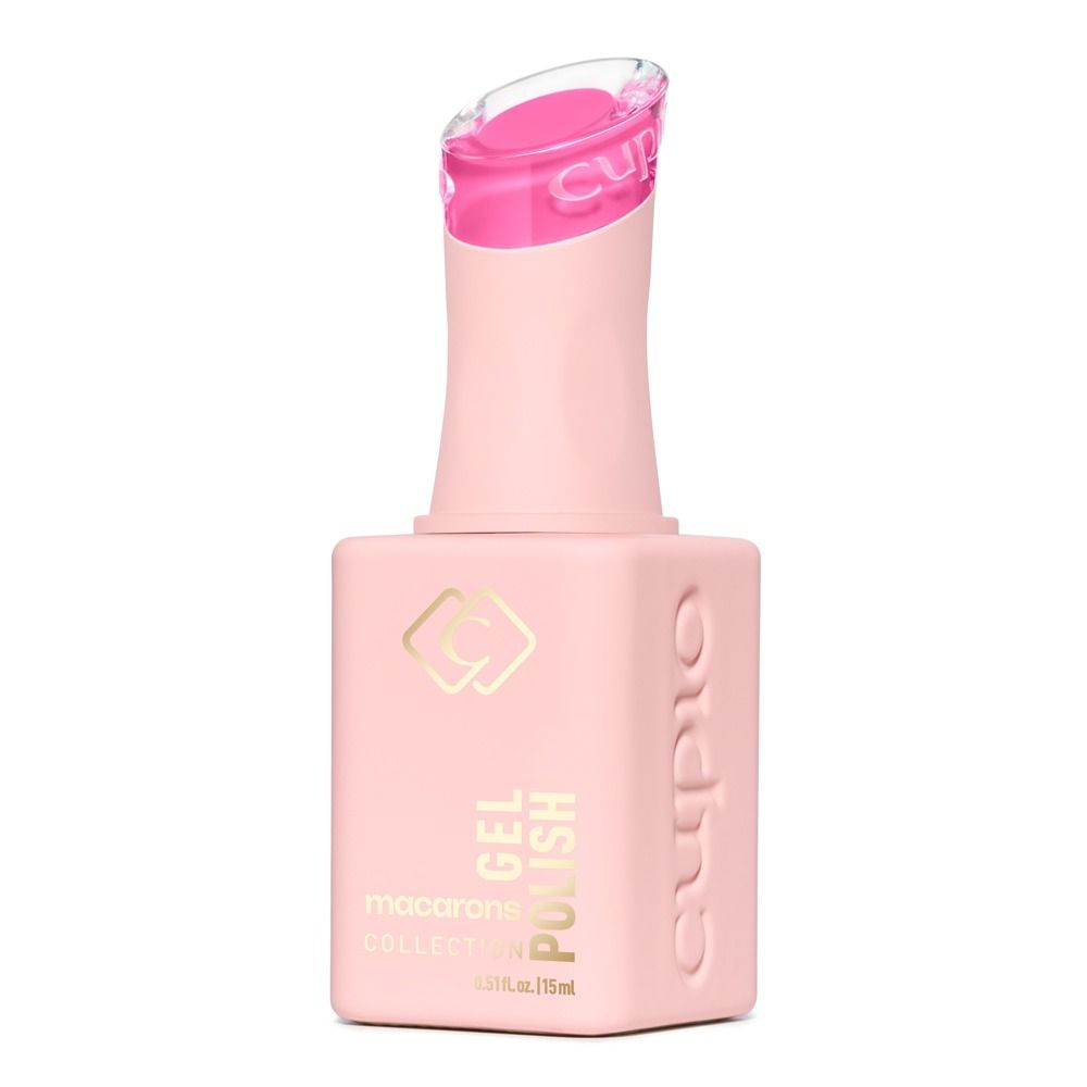Cupio Gellack Macarons Collection Raspberry Vanilla 15ml, pastelliges Rosa, hochpigmentierter Gel-Nagellack mit hoher Deckkraft und bis zu 6 Wochen Halt