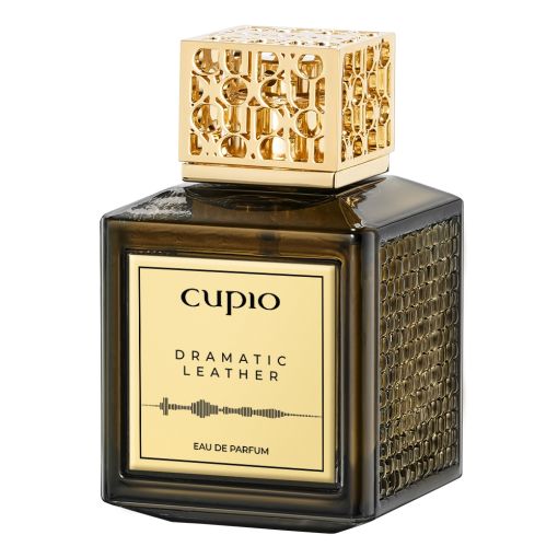 dramatic_leather_b Flakon von Cupio Dramatic Leather Eau de Parfum mit goldenem Verschluss