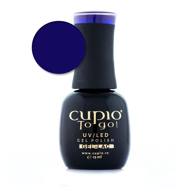 navy_blue Flasche mit Cupio To Go! UV/LED Gel Polish in Dunkelblau, 15 ml.