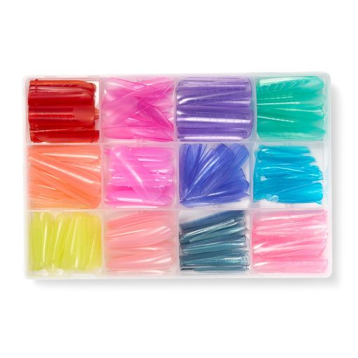 d0455_b Bunte Nagelspitzen in einer praktischen Box für Nageldesign