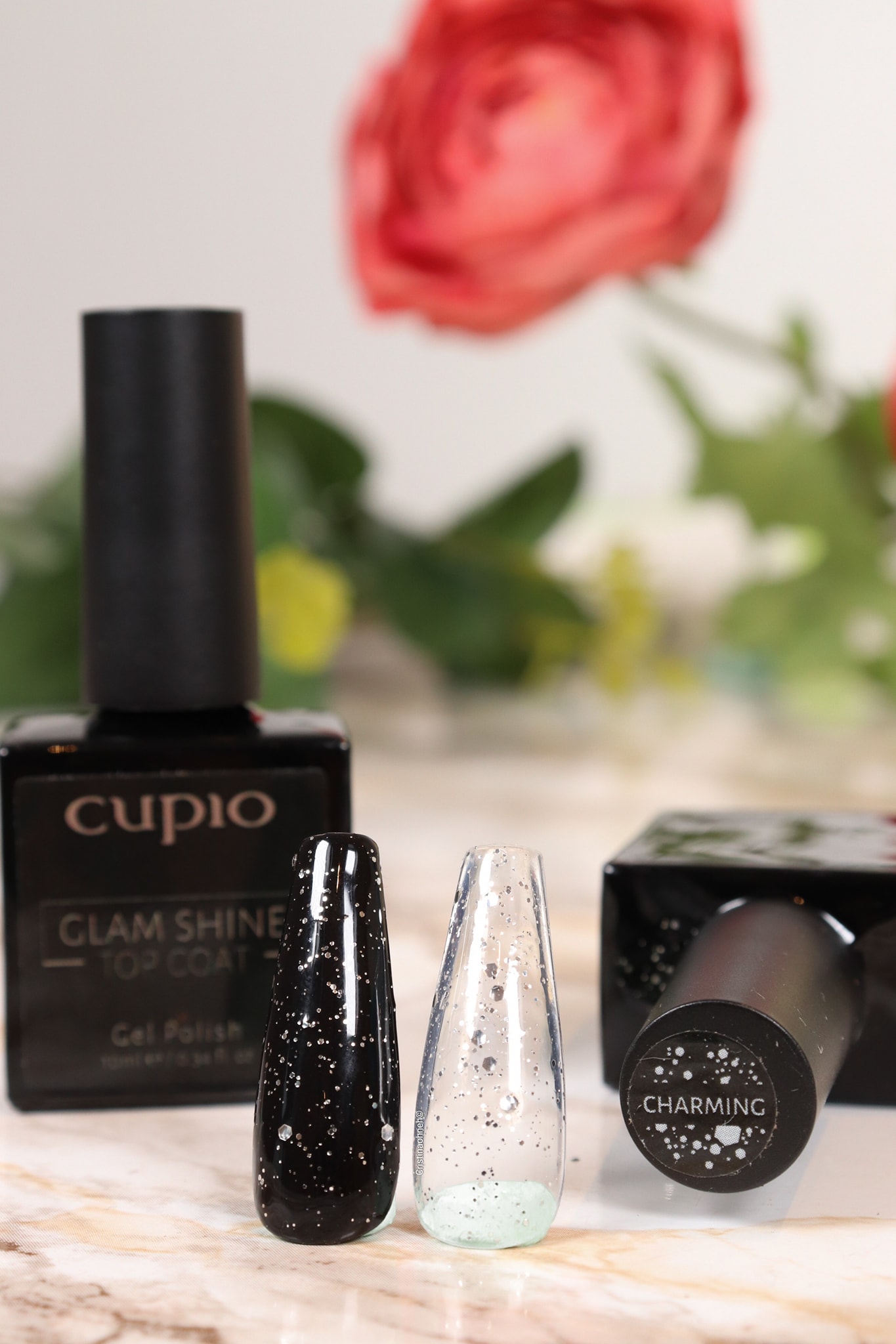 273697878_10221078655098816_4770918695792973735_n Nagelpflege-Produkte: Cupio Glam Shine Top Coat und Gel-Polish-Proben in Schwarz und Transparent