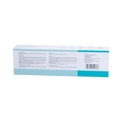 Samoprzylepne-torebki-do-sterylizacji-foliowo-papierowe-Alle-Med_7-Kopie Rückansicht einer Produktverpackung mit Inhaltsstoffen und Anwendungshinweisen
