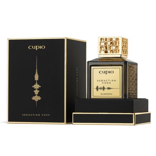 seduction_code_d Cupio Seduction Code Parfümflasche und Verpackung in elegantem Design