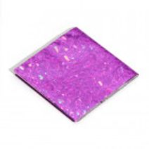 Lila Glitzerfolie in quadratischer Form für kreative Bastelarbeiten
