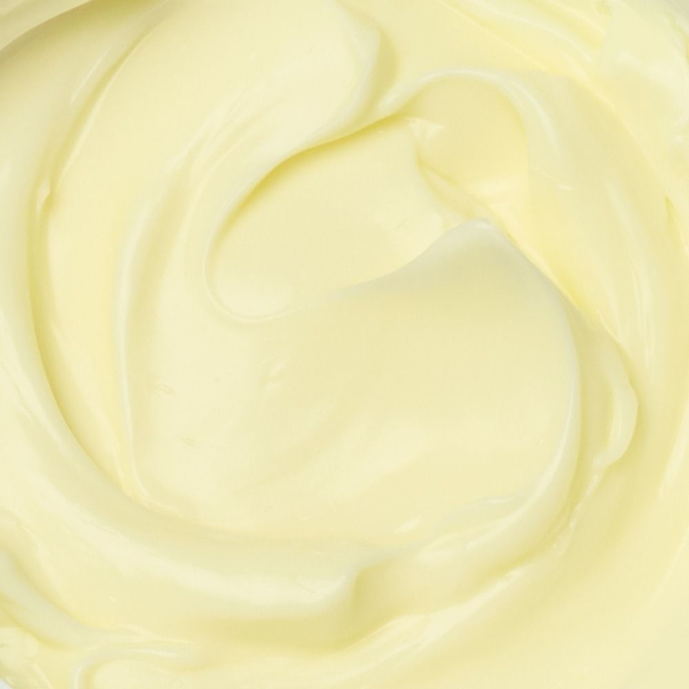 Nahaufnahme einer glatt verstrichenen Bodylotion-Creme