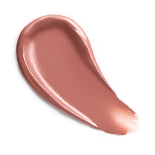 selena_c8412 Lippenstift Farbton in Cremefarbe, aufgetragen auf einem weißen Untergrund