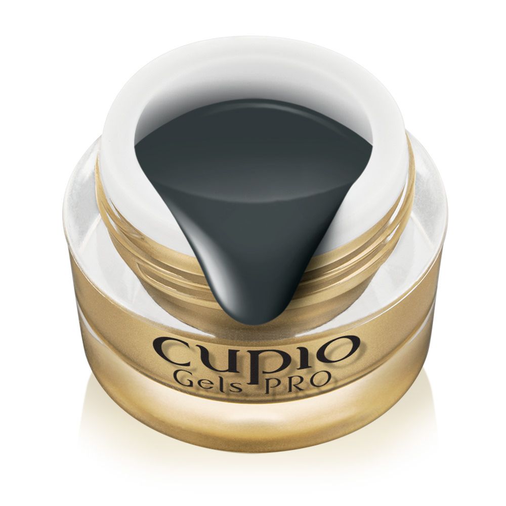 gel_one_layer_mr-_grey_b Cupio Gels PRO - Dunkelgrauer Nagellack in einem transparenten Behälter